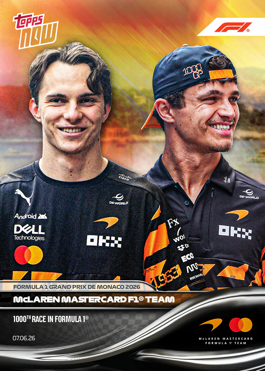 2026 Formula 1 Topps NOW #37 McLaren Mastercard F1 Team
