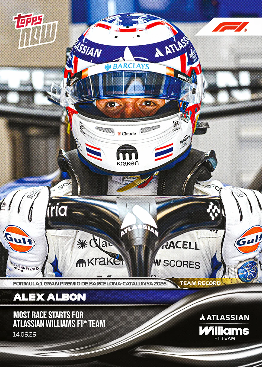 2026 Formula 1 Topps NOW #40 Alex Albon