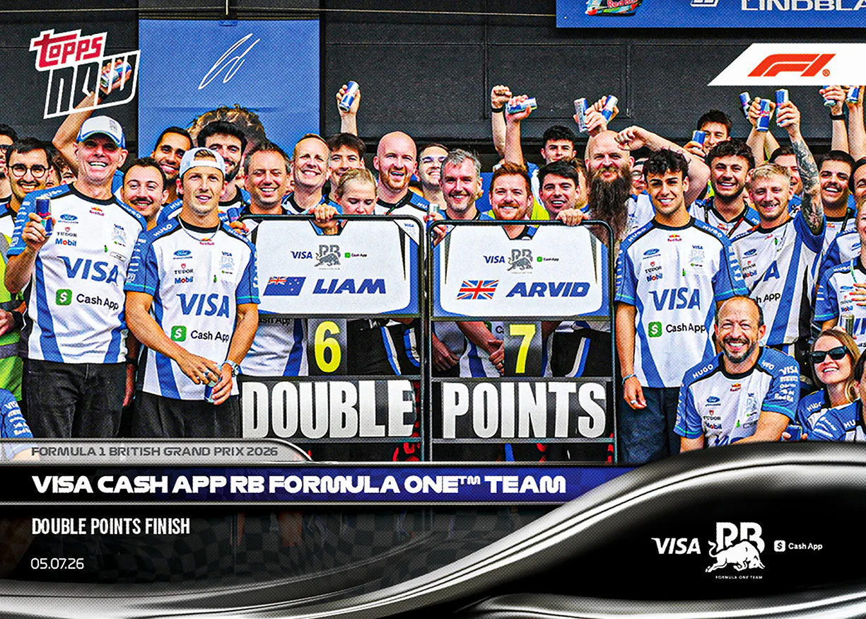 2026 Formula 1 Topps NOW #46 VISA Cash App RB Formula One Team