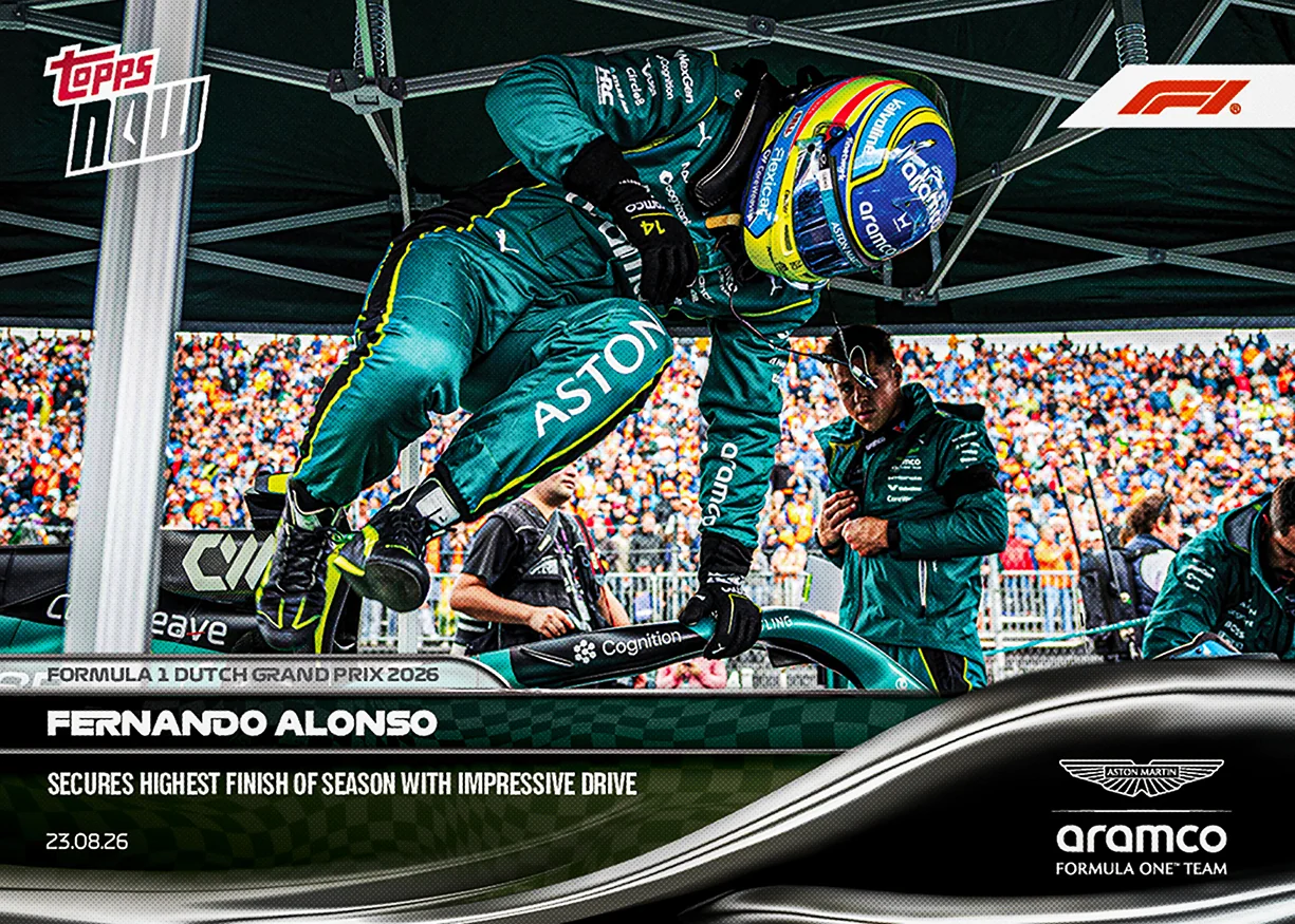 2026 Formula 1 Topps NOW #54 Fernando Alonso