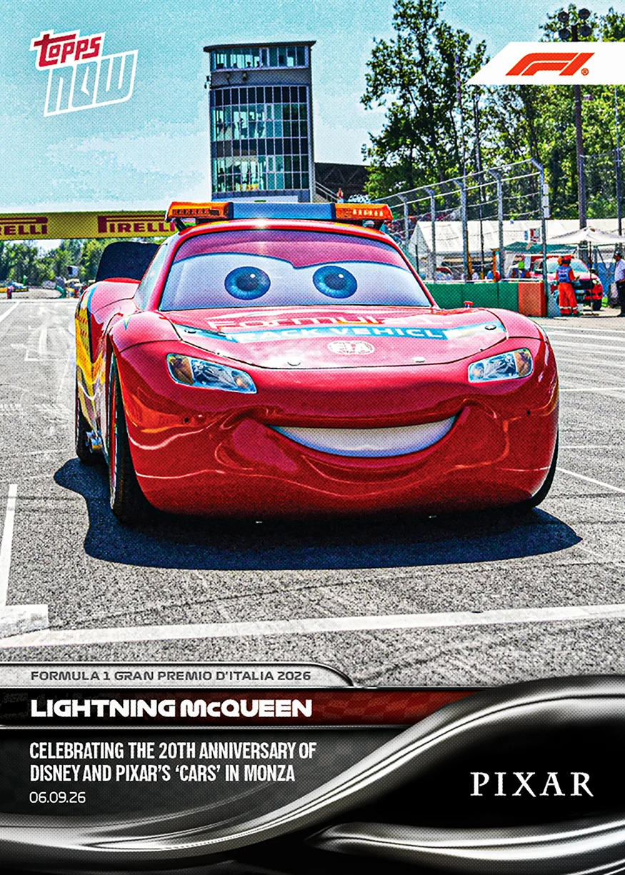2026 Formula 1 Topps NOW #55 Lightning McQueen