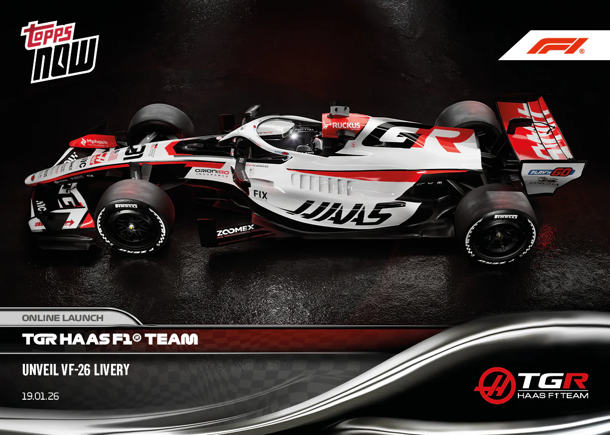 2026 Formula 1 Topps NOW #6 MoneyGram Haas F1® Team