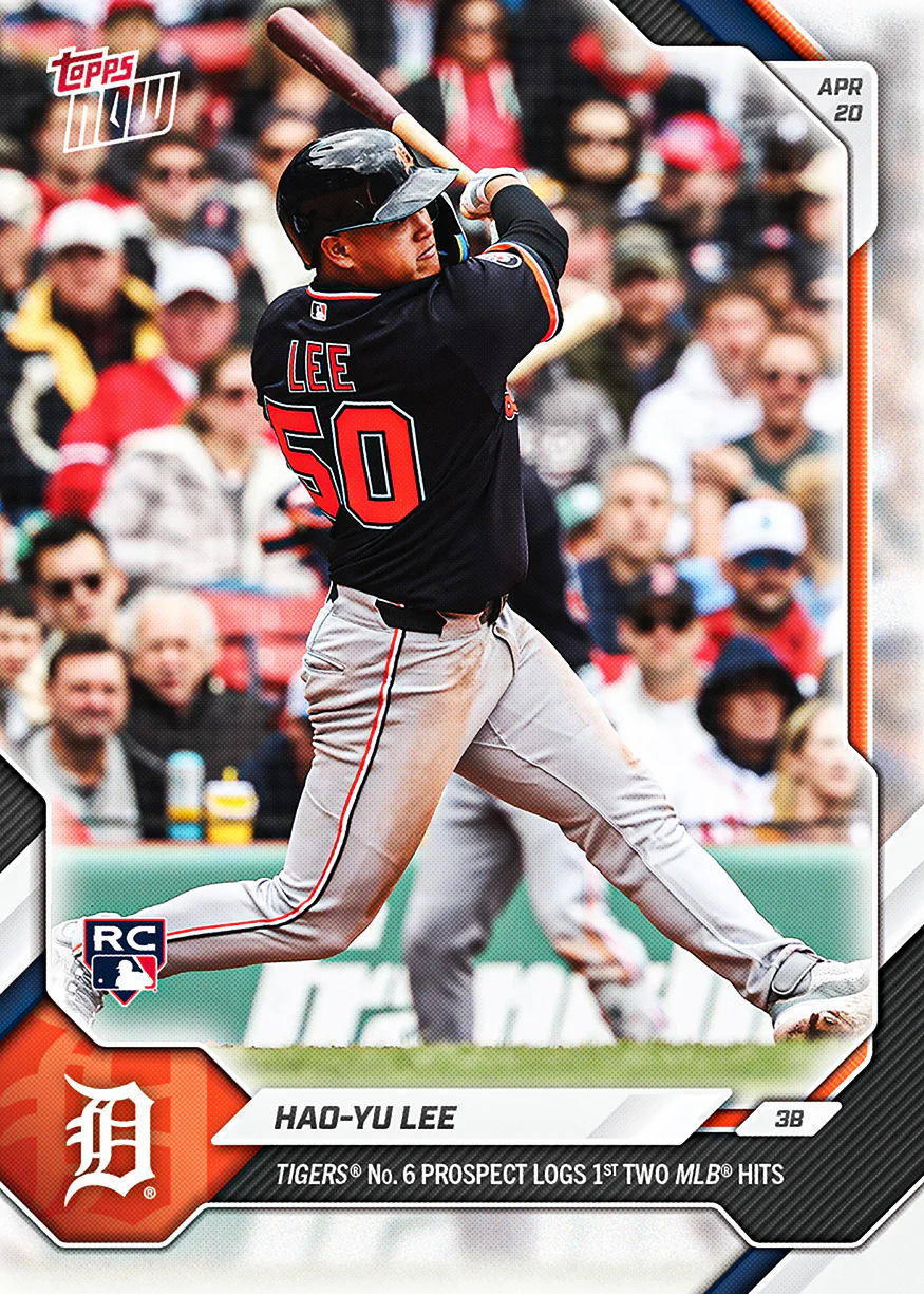 2026 MLB Topps NOW #102 Hao-Yu Lee