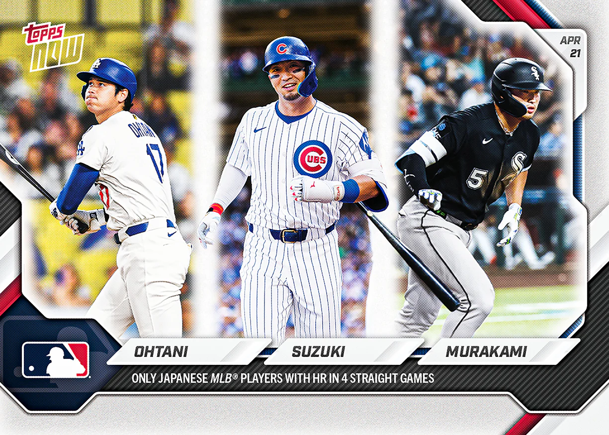 2026 MLB Topps NOW #104 Shohei Ohtani / Seiya Suzuki / Munetaka Murakami