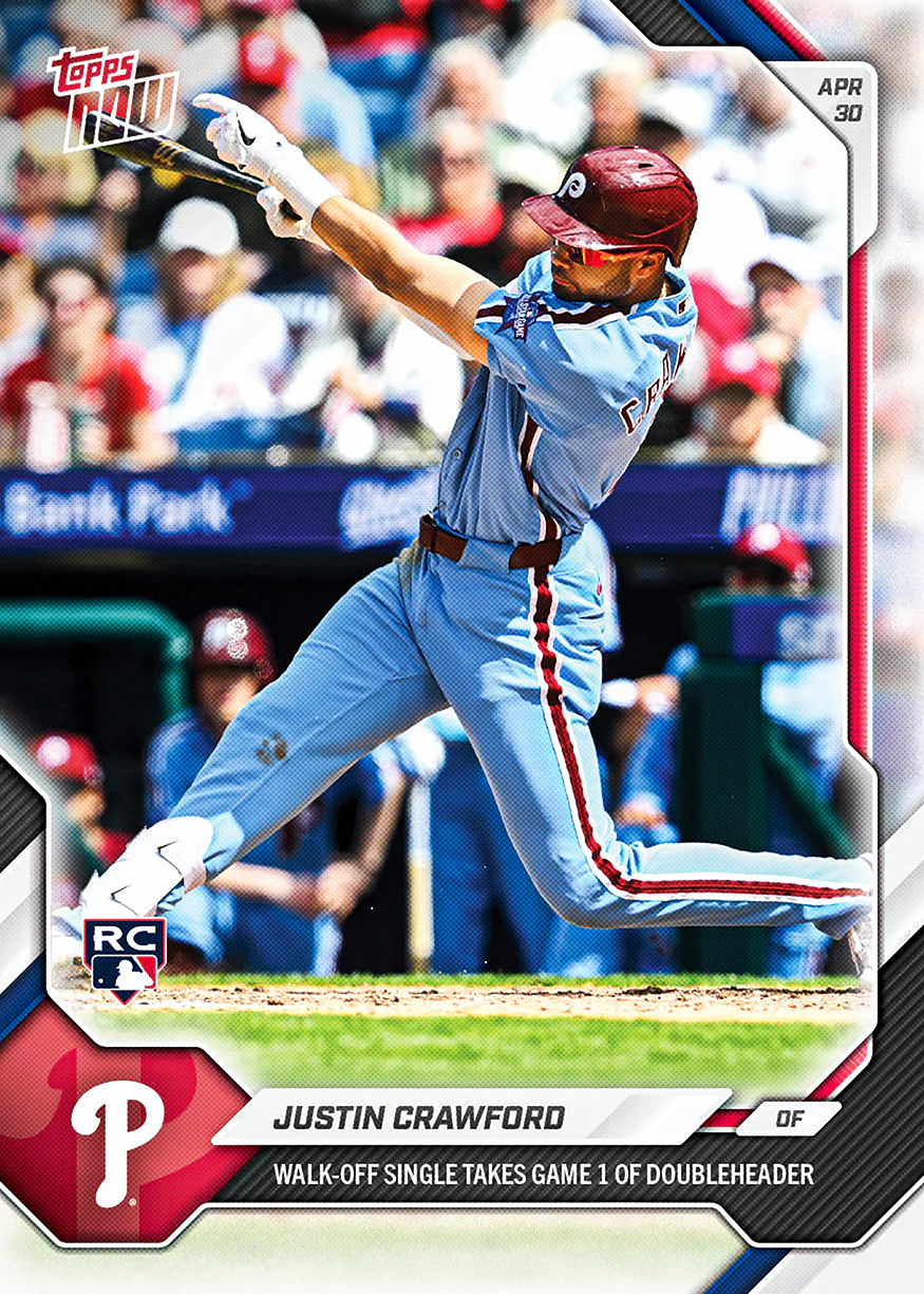 2026 MLB Topps NOW #145 Justin Crawford