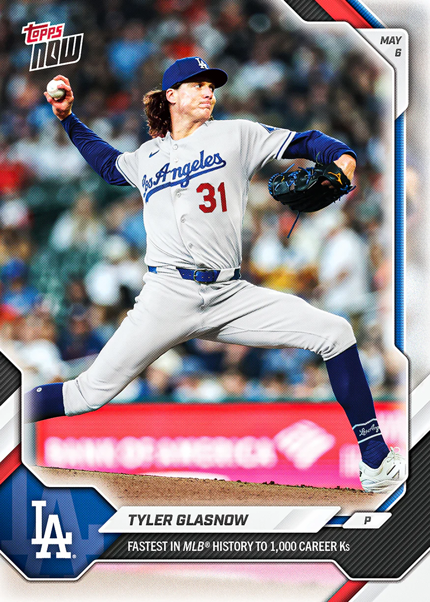 2026 MLB Topps NOW #167 Tyler Glasnow