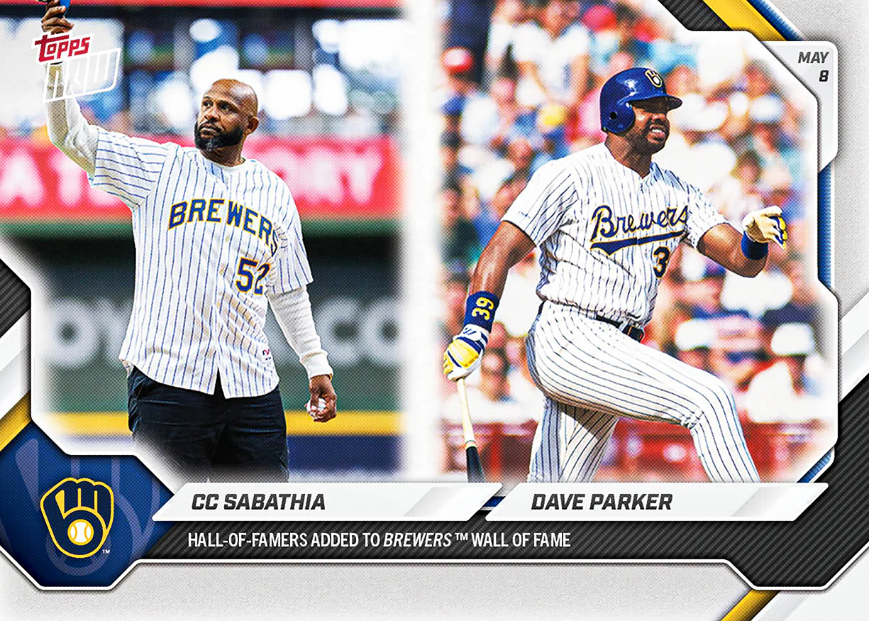 2026 MLB Topps NOW #179 CC Sabathia/Dave Parker
