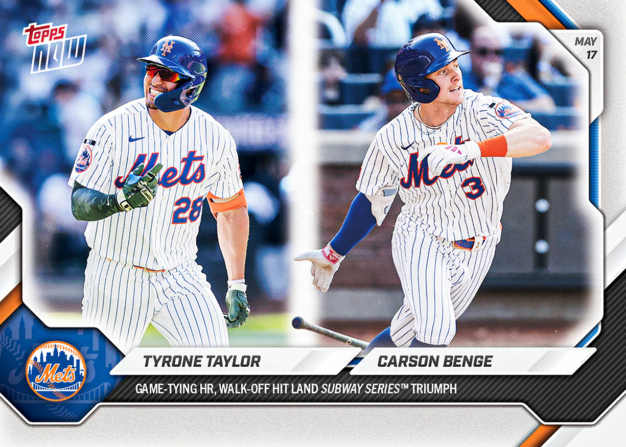 2026 MLB Topps NOW #213 Tyrone Taylor / Carson Benge