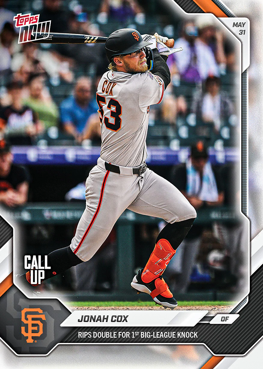 2026 MLB Topps NOW #274 Jonah Cox