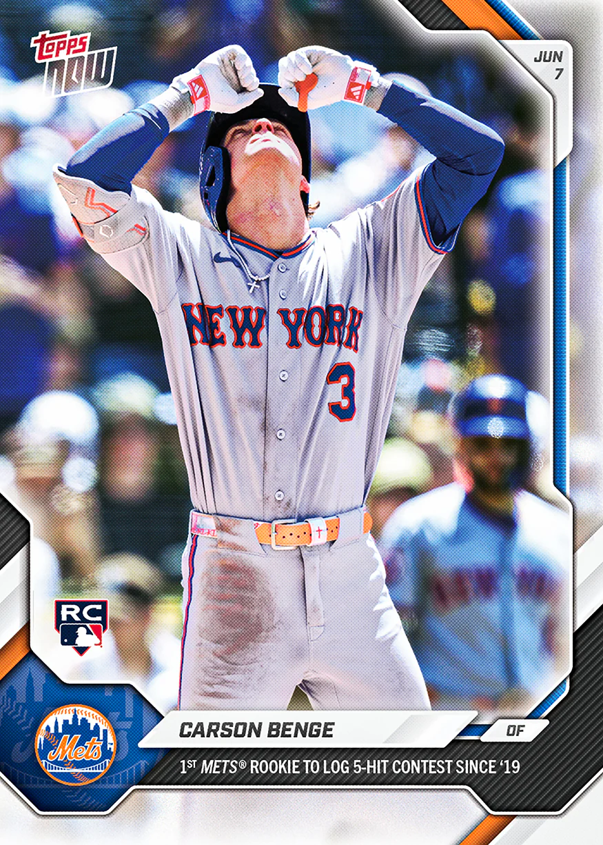 2026 MLB Topps NOW #301 Carson Benge