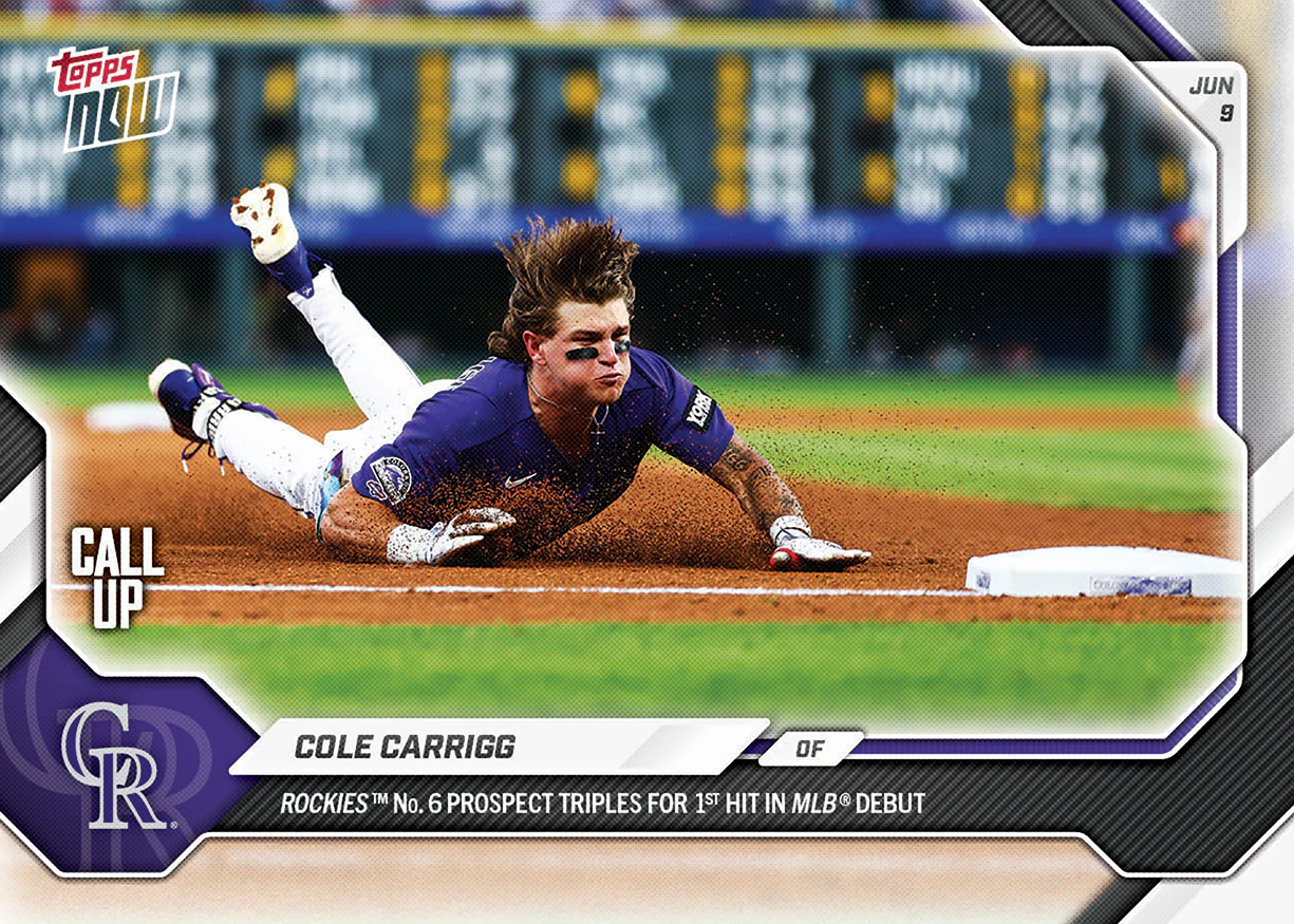 2026 MLB Topps NOW #306 Cole Carrigg