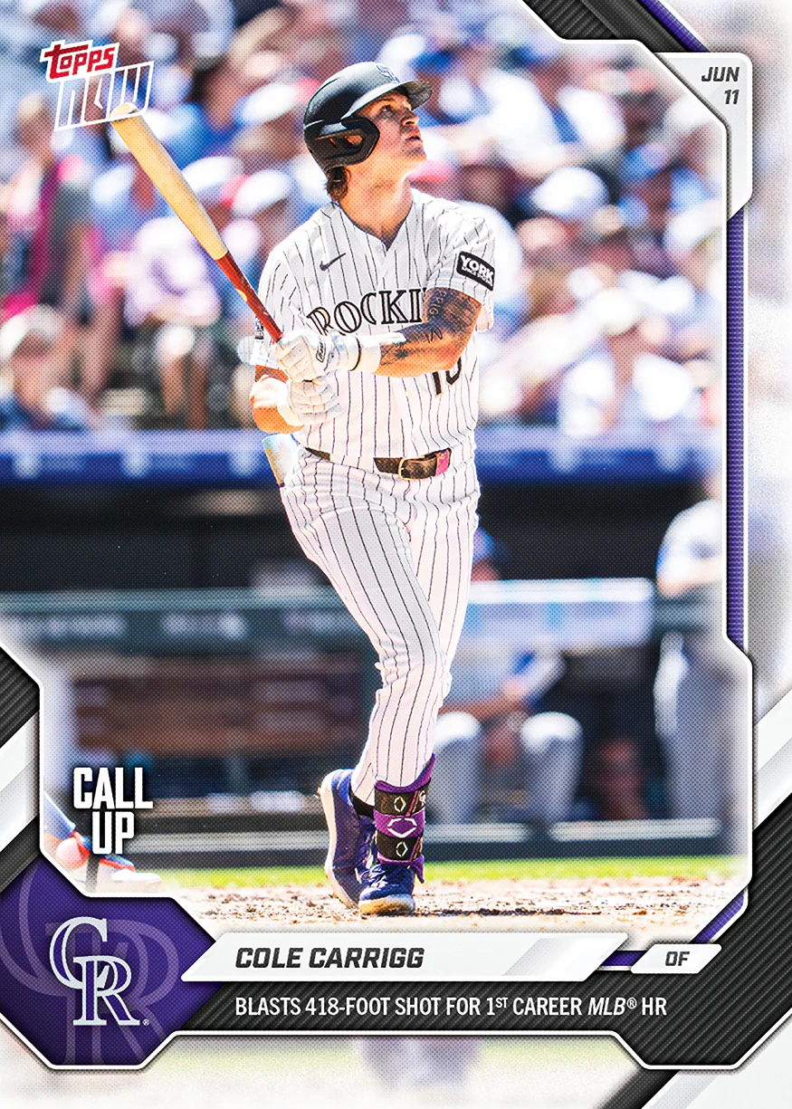 2026 MLB Topps NOW #318 Cole Carrigg