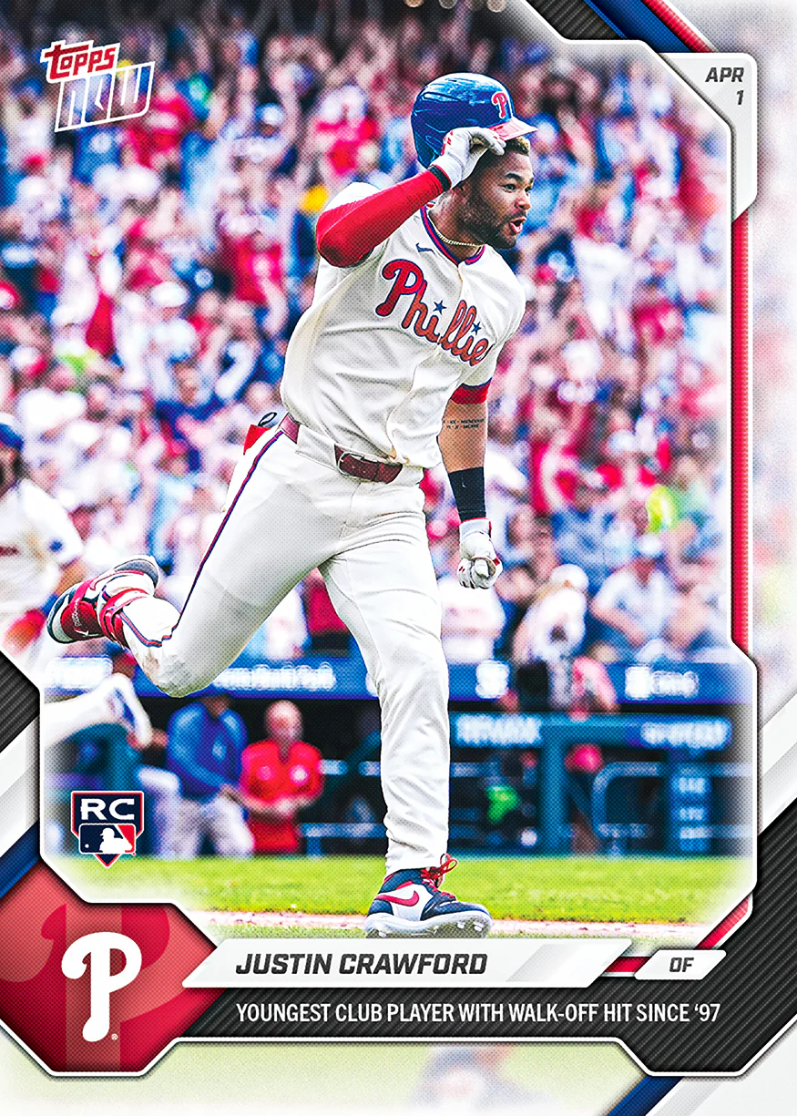 2026 MLB Topps NOW #39 Justin Crawford