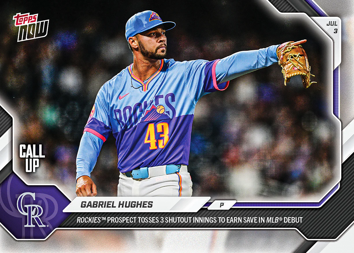 2026 MLB Topps NOW #411 Gabriel Hughes