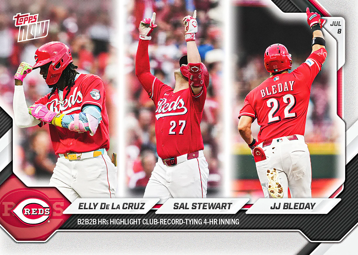 2026 MLB Topps NOW #434 Elly De La Cruz / Sal Stewart / JJ Bleday