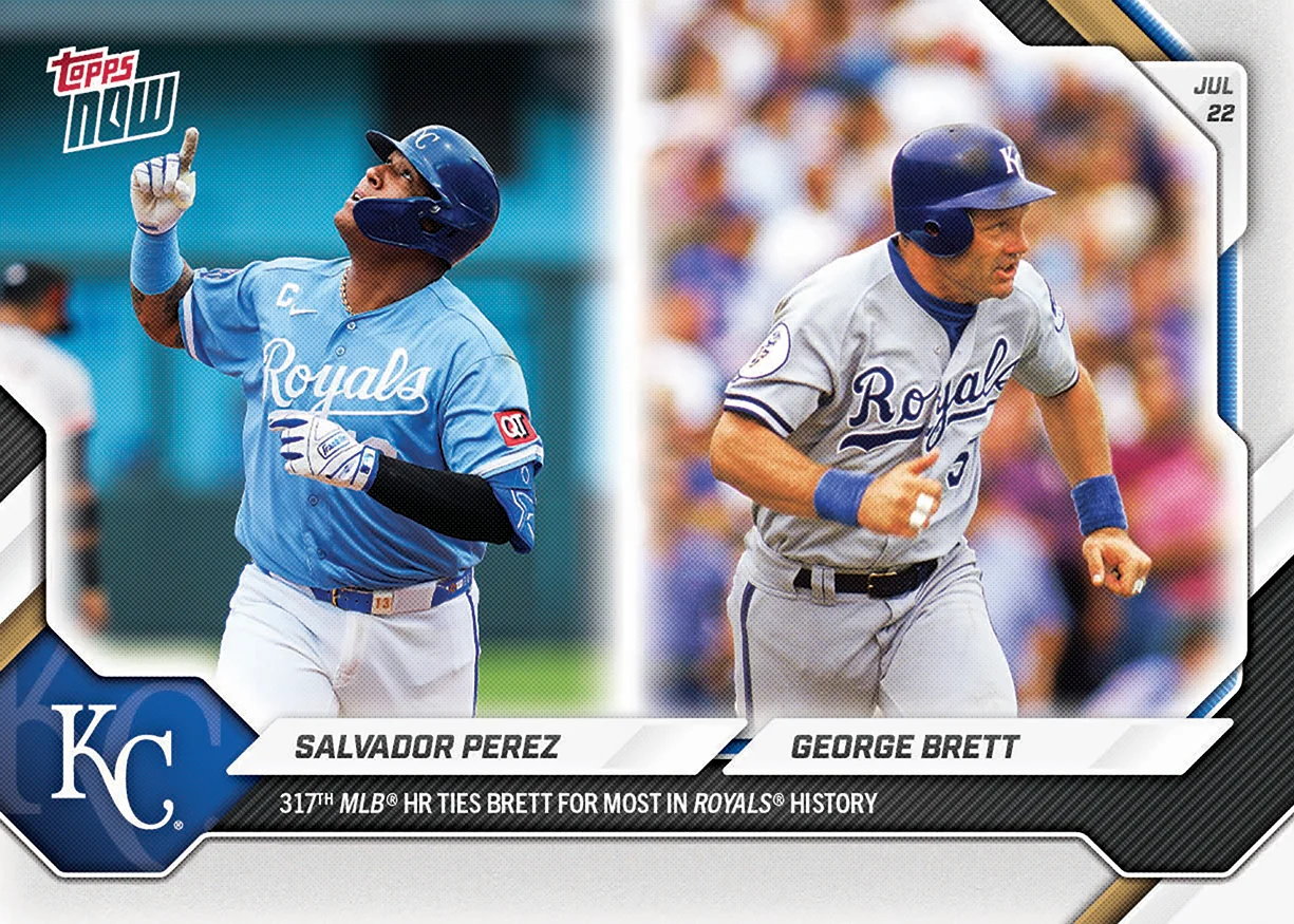 2026 MLB Topps NOW #477 Salvador Perez / George Brett