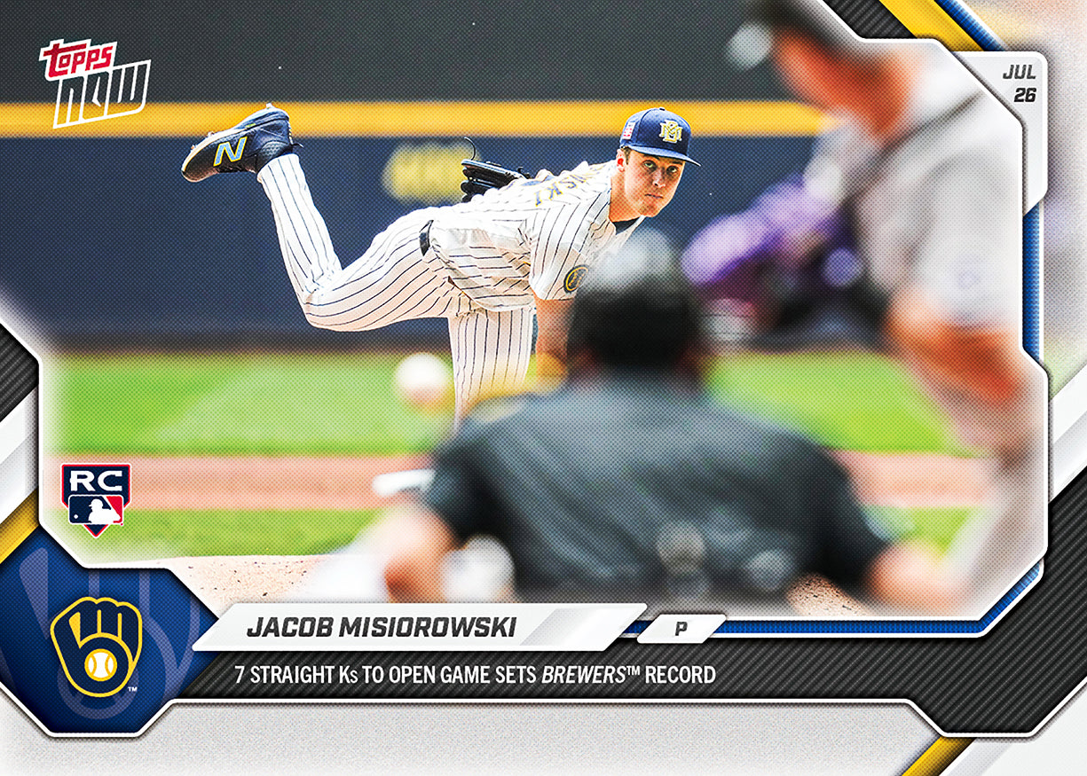 2026 MLB Topps NOW #493 Jacob Misiorowski