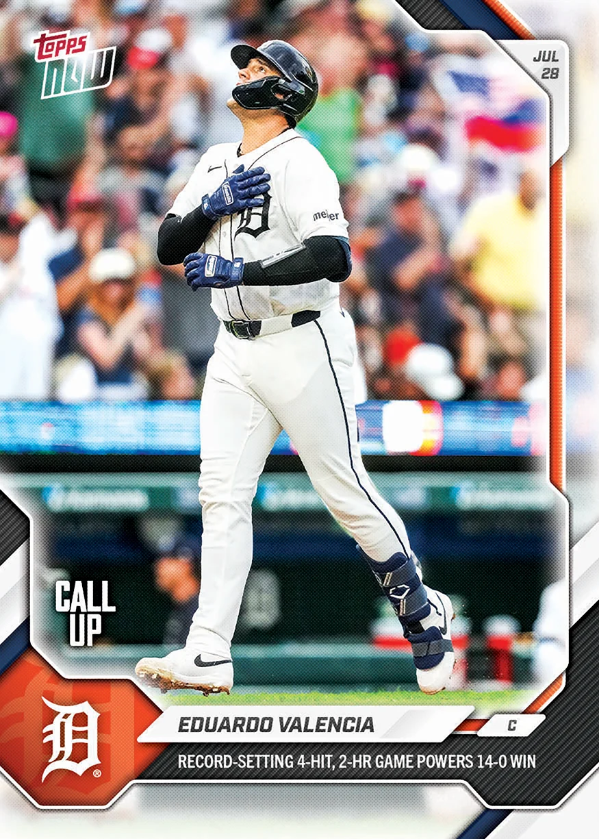 2026 MLB Topps NOW #495 Eduardo Valencia