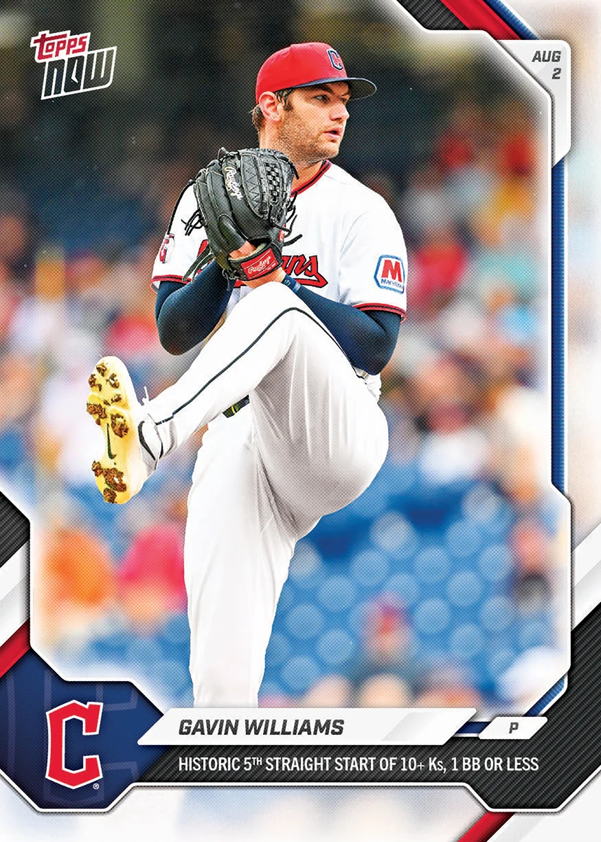 2026 MLB Topps NOW #511 Gavin Williams
