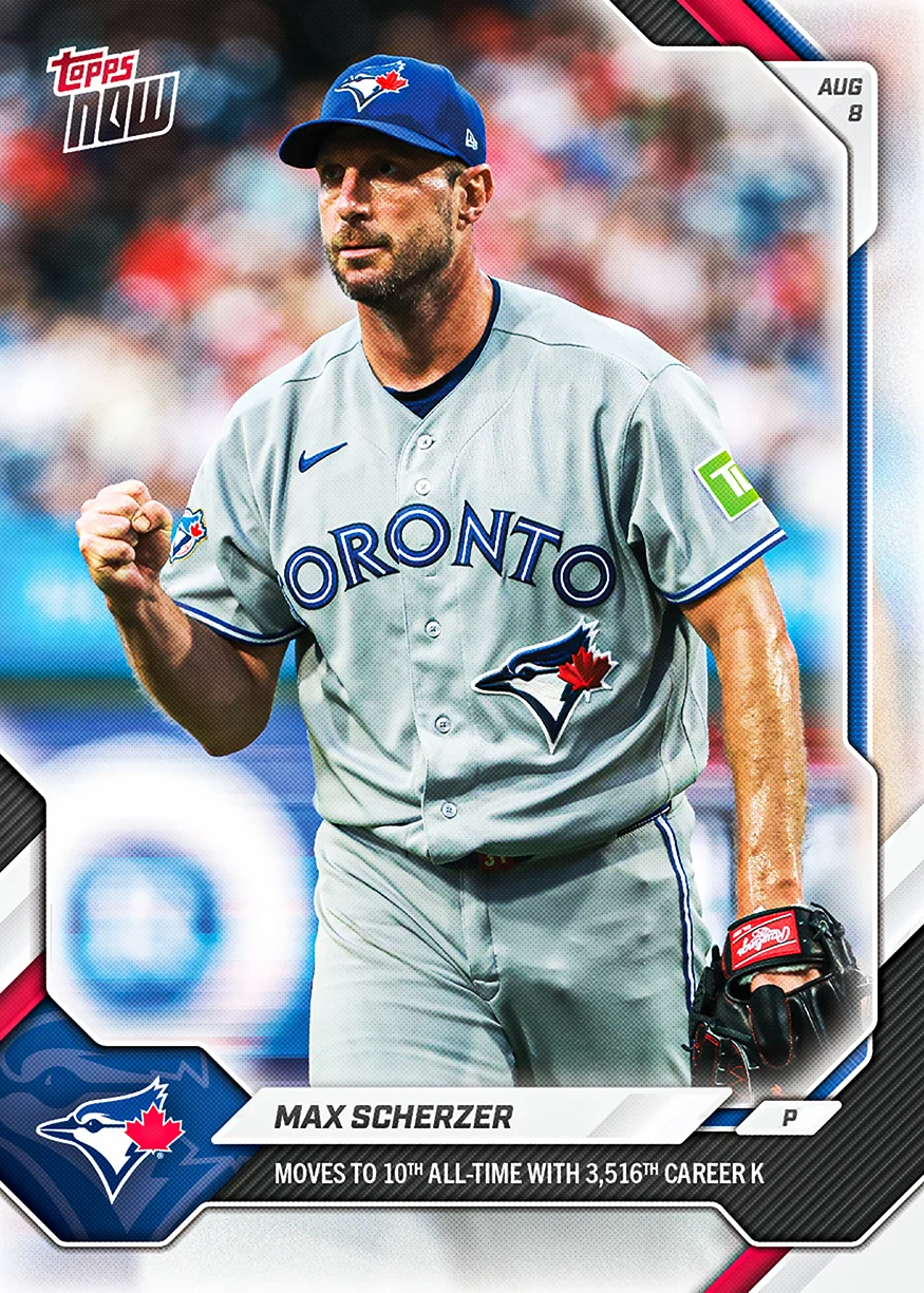 2026 MLB Topps NOW #537 Max Scherzer