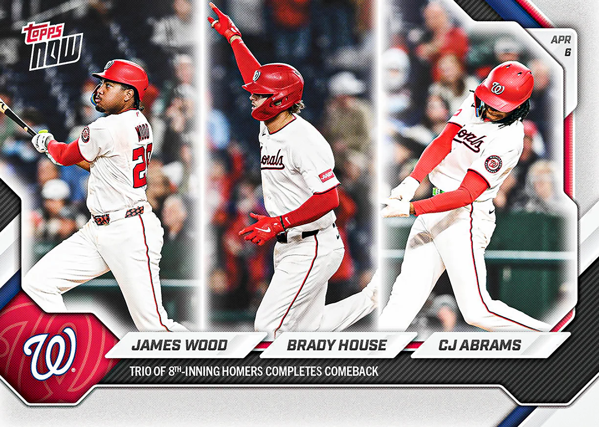 2026 MLB Topps NOW #56 James Wood / Brady House / CJ Abrams