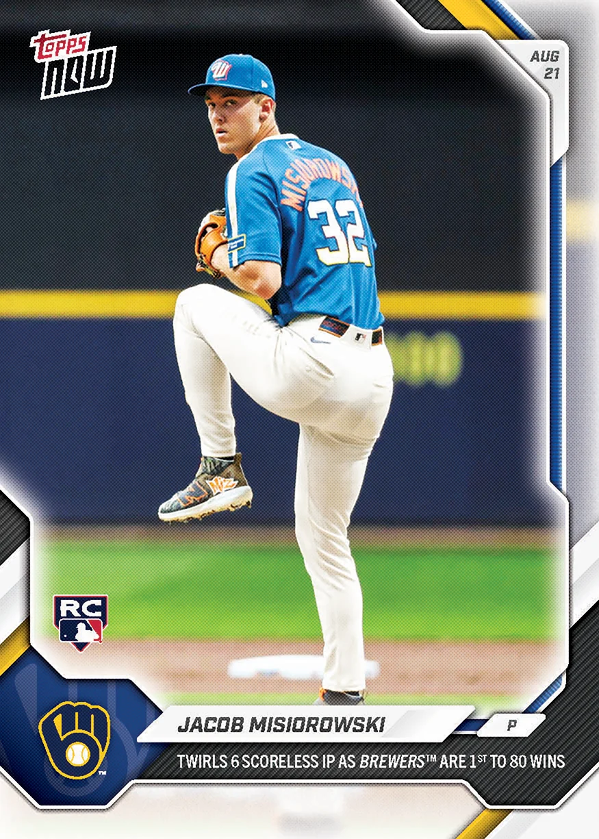 2026 MLB Topps NOW #578 Jacob Misiorowski