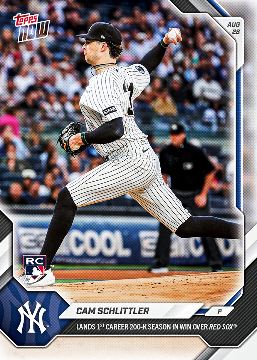 2026 MLB Topps NOW #608 Cam Schlittler