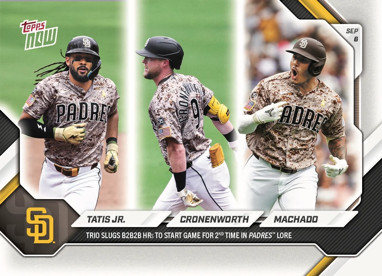 2026 MLB Topps NOW #643 Fernando Tatis Jr. / Jake Cronenworth / Manny Machado