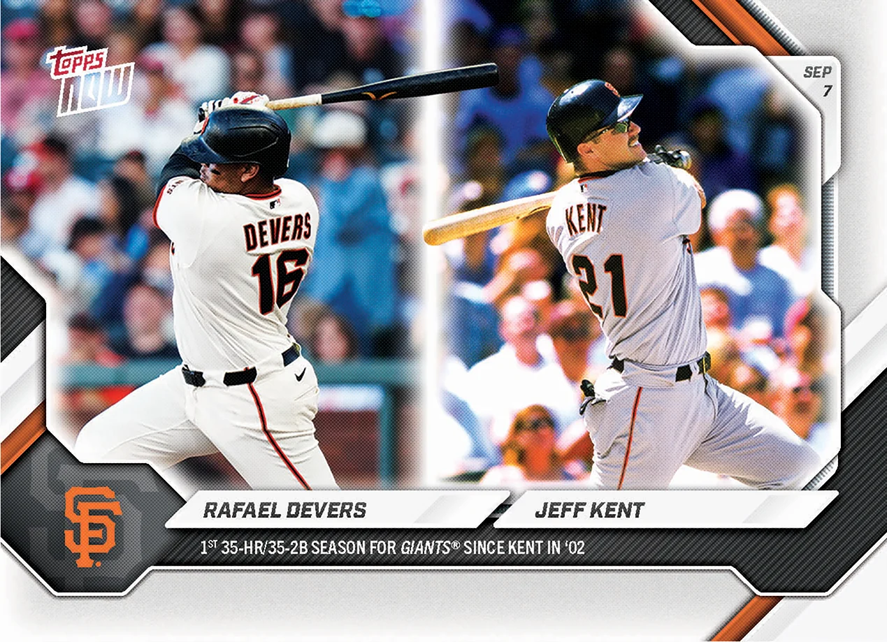 2026 MLB Topps NOW #646 Rafael Devers / Jeff Kent