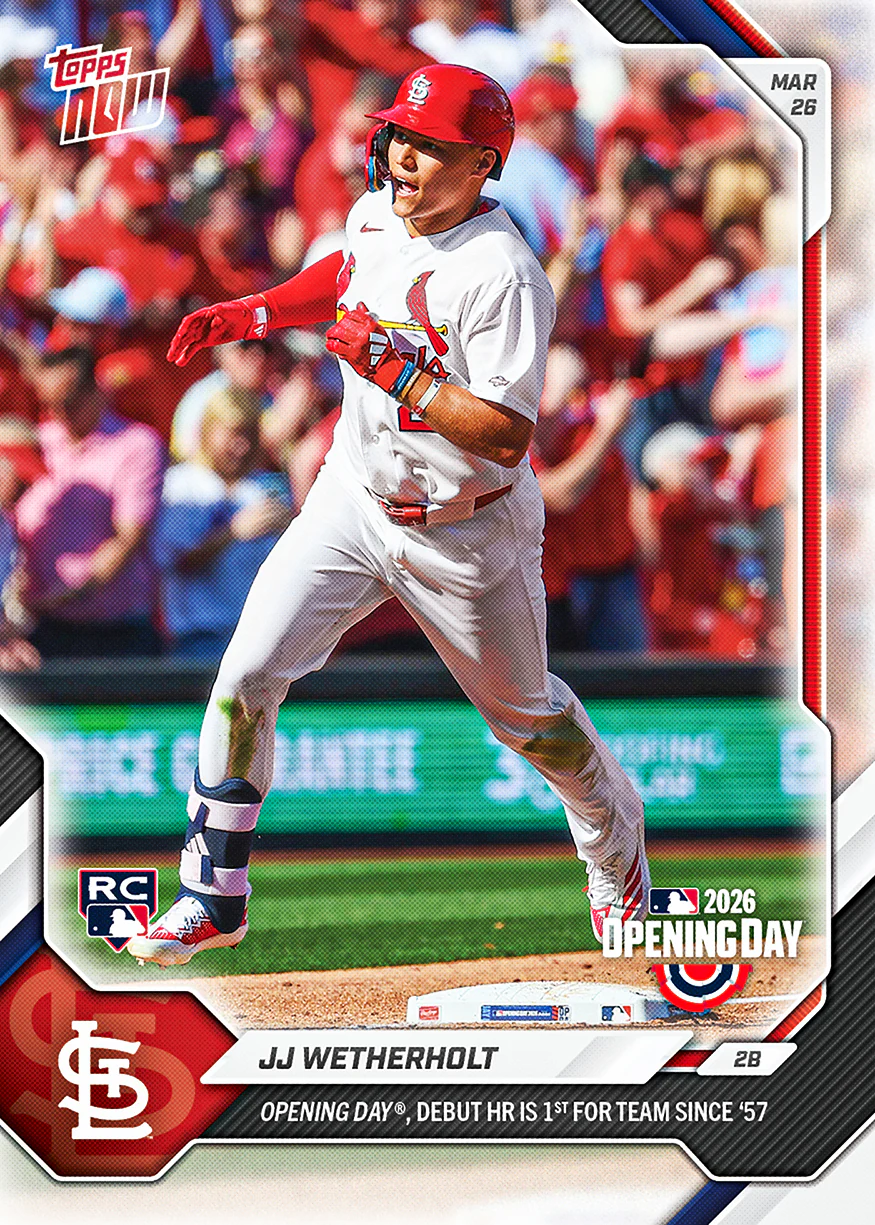 2026 MLB Topps NOW #8 JJ Wetherholt