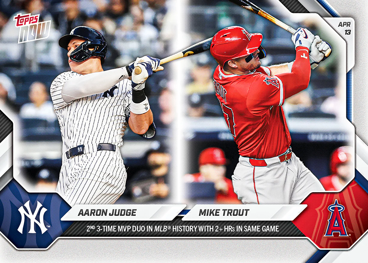 2026 MLB Topps NOW #80 Aaron Judge / Mike Trout