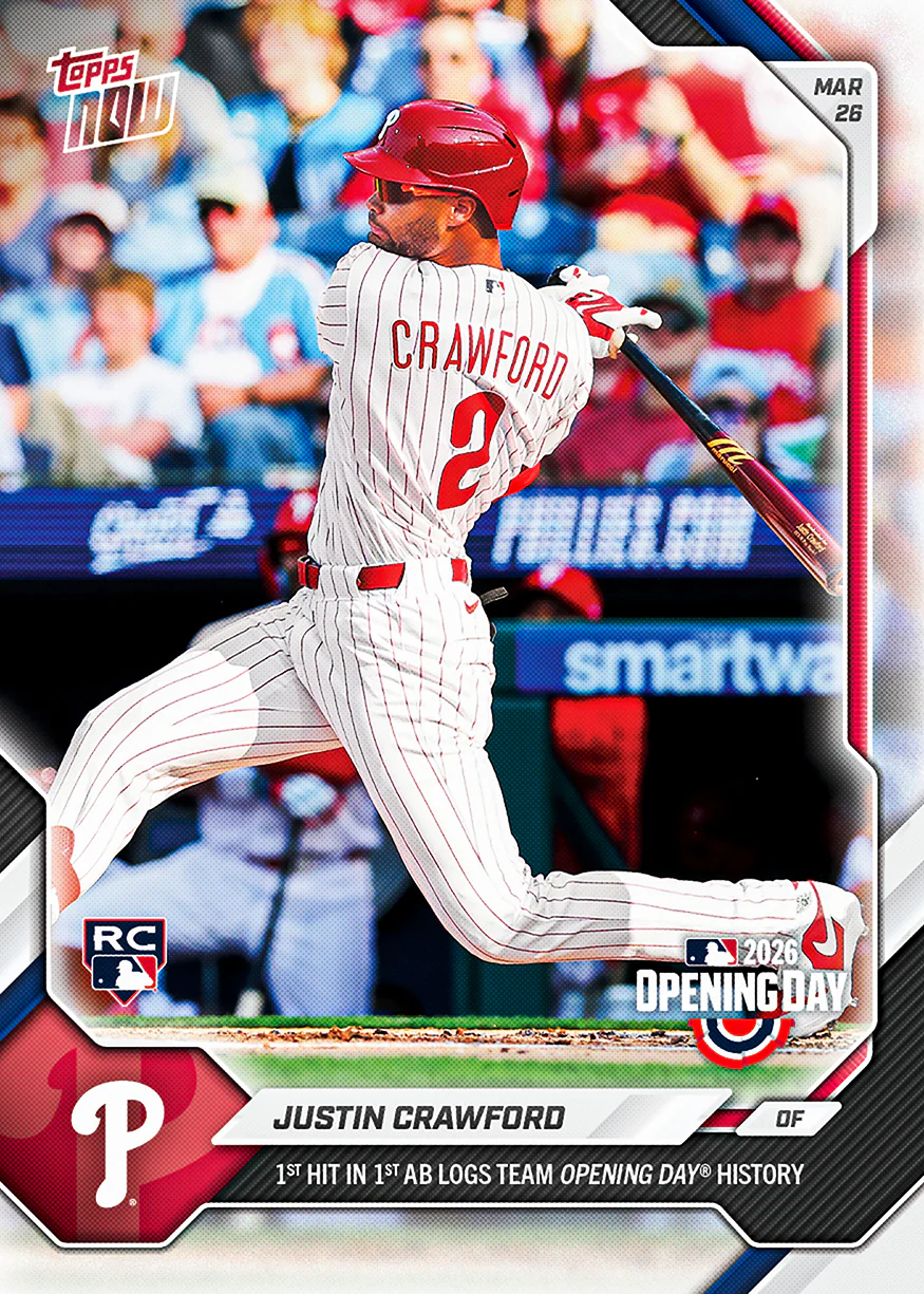 2026 MLB Topps NOW #9 Justin Crawford