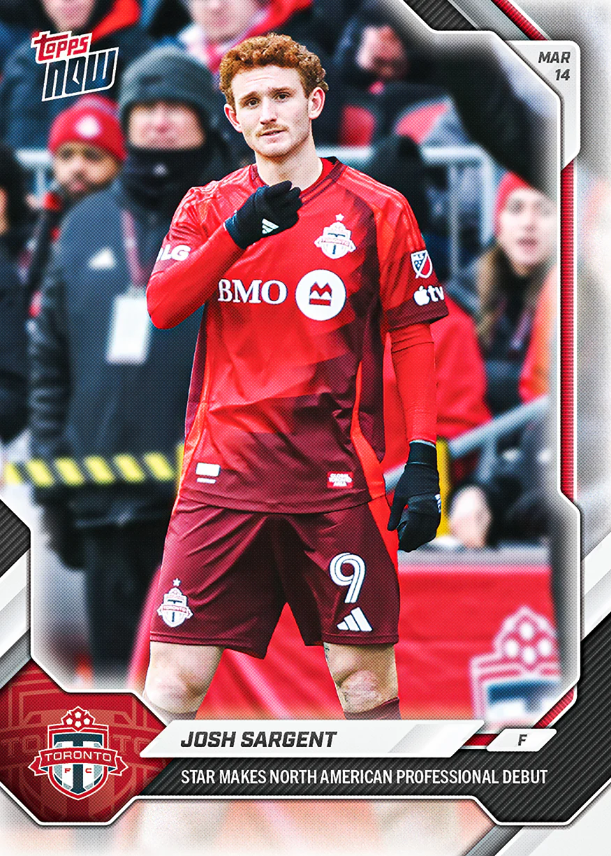 2026 MLS Topps NOW #13 Josh Sargent