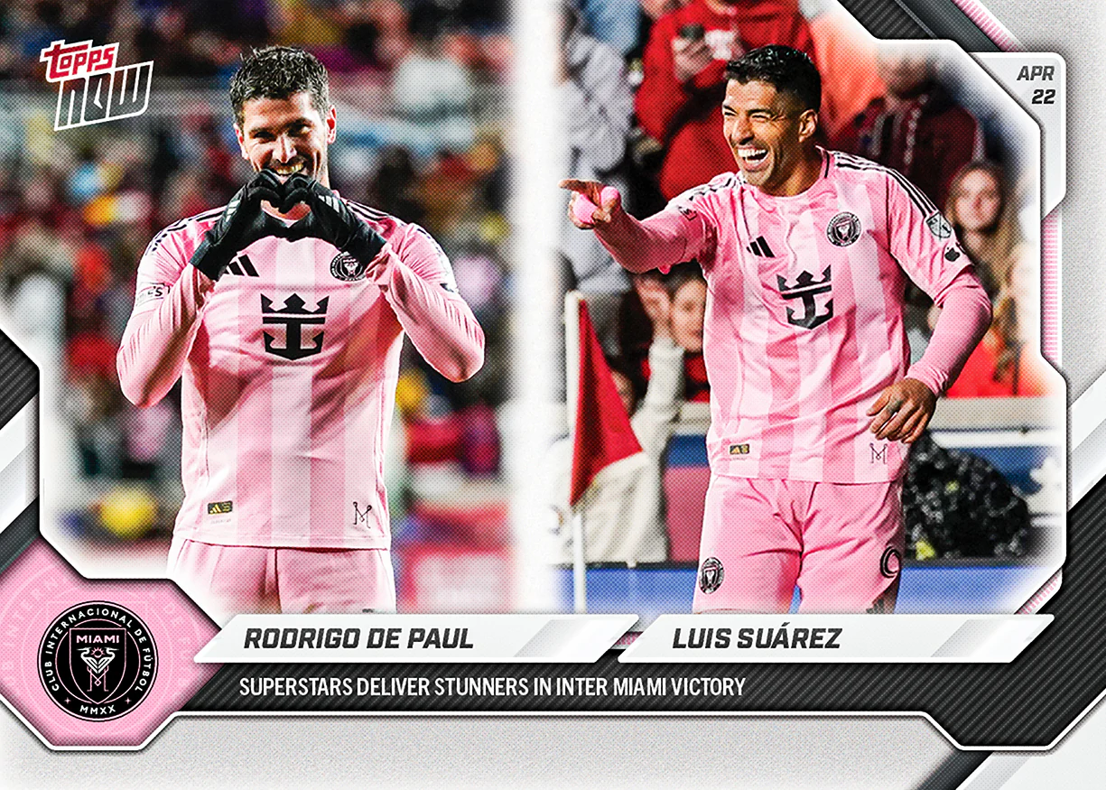 2026 MLS Topps NOW #30 Rodrigo De Paul / Luis Suárez