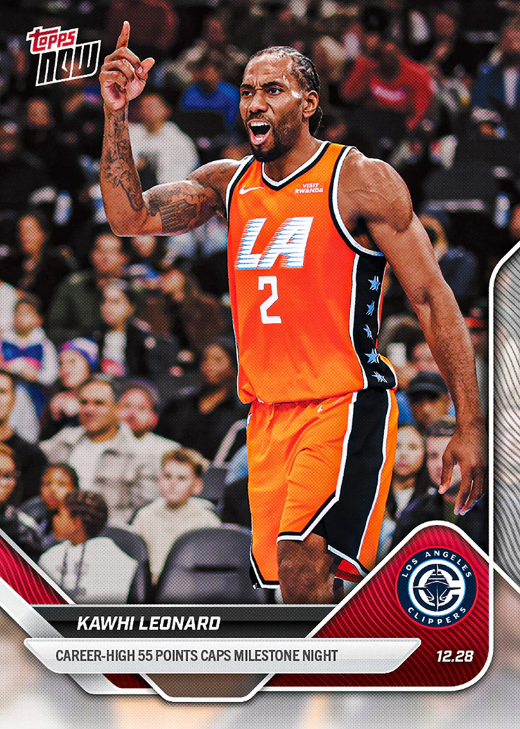 2025-26 NBA Topps NOW #105 Kawhi Leonard