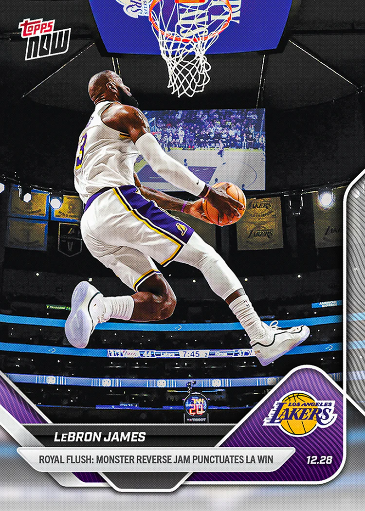 2025-26 NBA Topps NOW #107 LeBron James