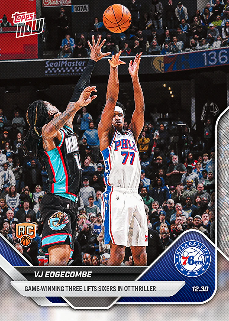 2025-26 NBA Topps NOW #108 VJ Edgecombe