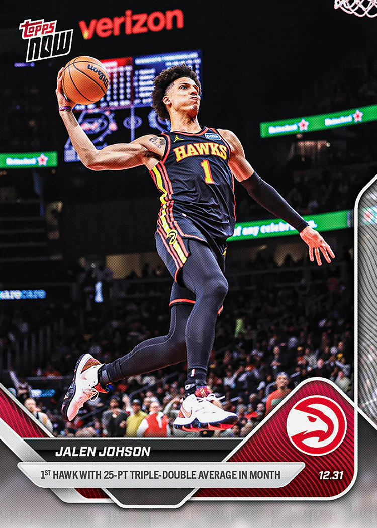 2025-26 NBA Topps NOW #109 Jalen Johson