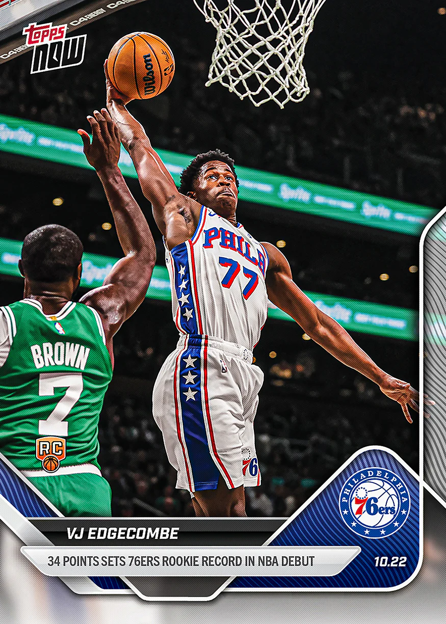 2025-26 NBA Topps NOW #11 VJ Edgecombe