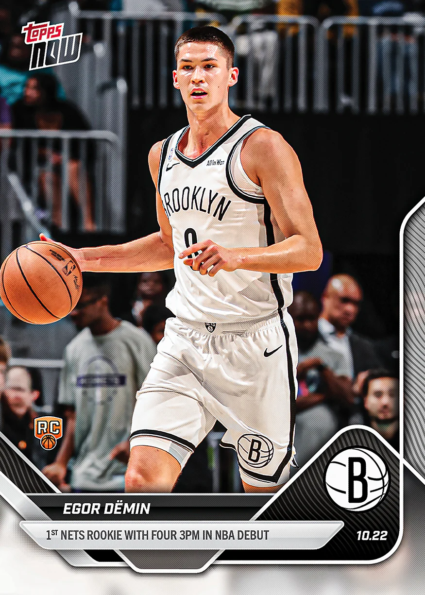 2025-26 NBA Topps NOW #12 Egor Dëmin