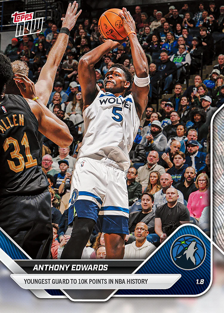 2025-26 NBA Topps NOW #121 Anthony Edwards