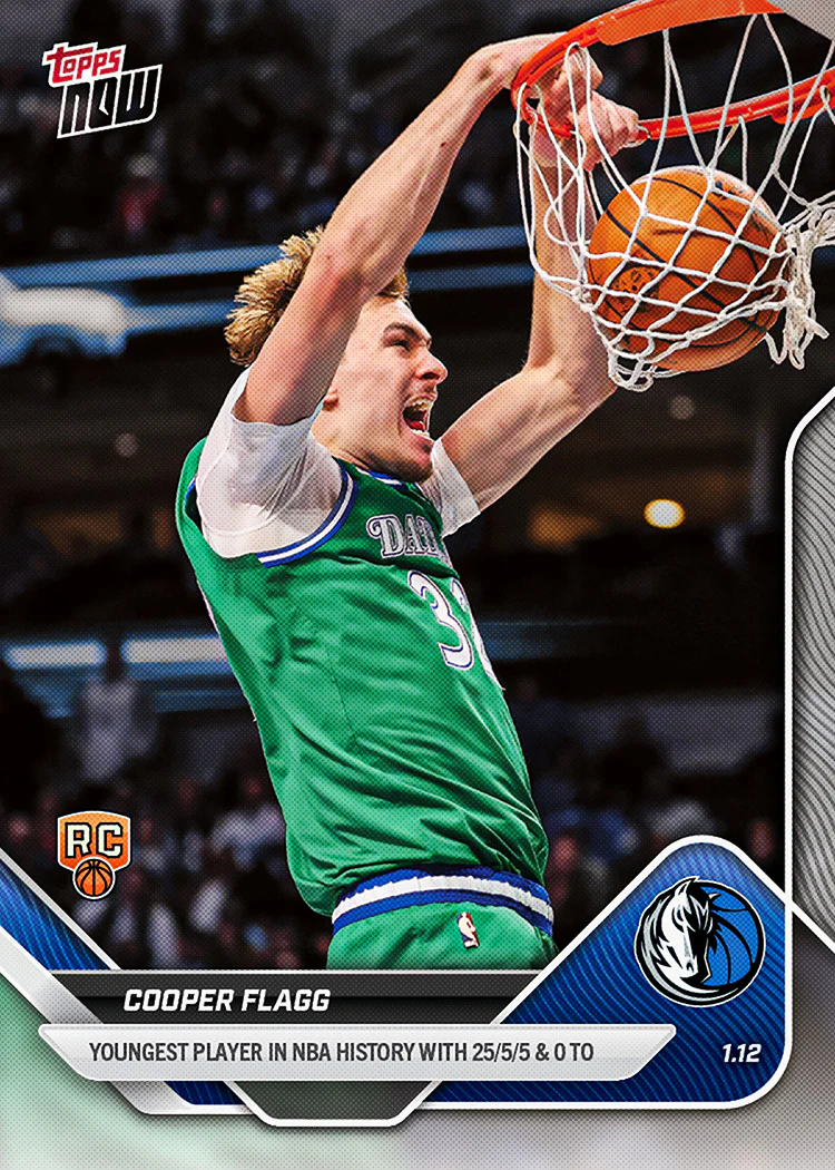2025-26 NBA Topps NOW #124 Cooper Flagg