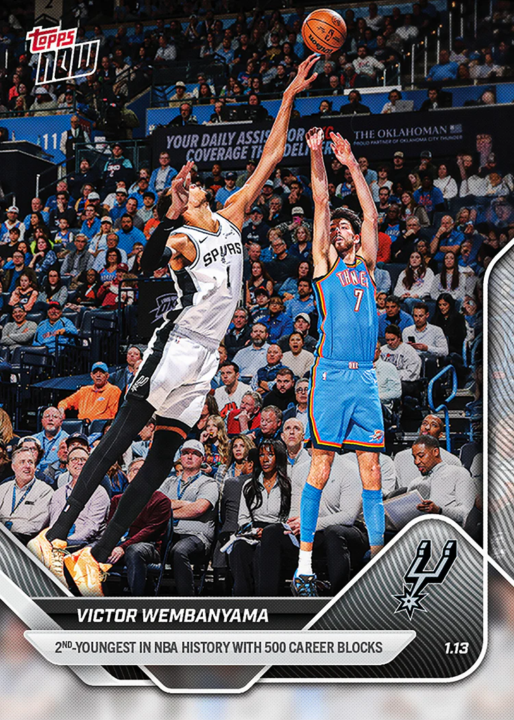 2025-26 NBA Topps NOW #127 Victor Wembanyama