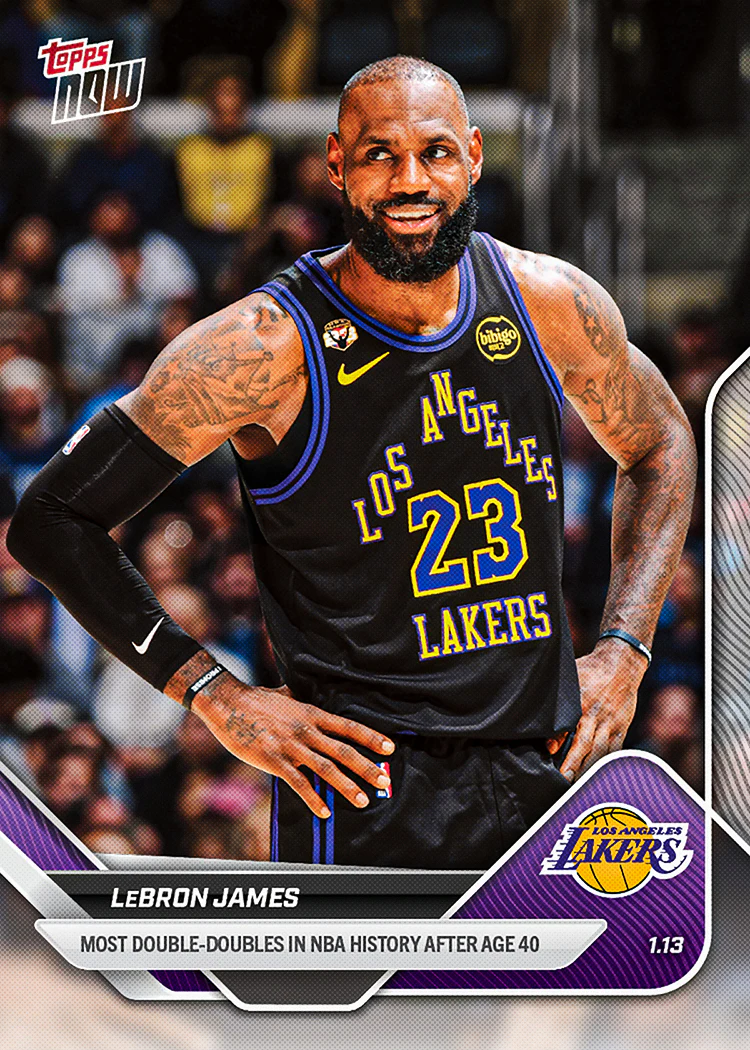 2025-26 NBA Topps NOW #128 LeBron James