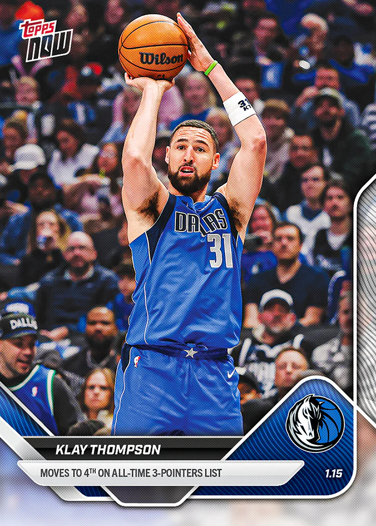 2025-26 NBA Topps NOW #130 Klay Thompson
