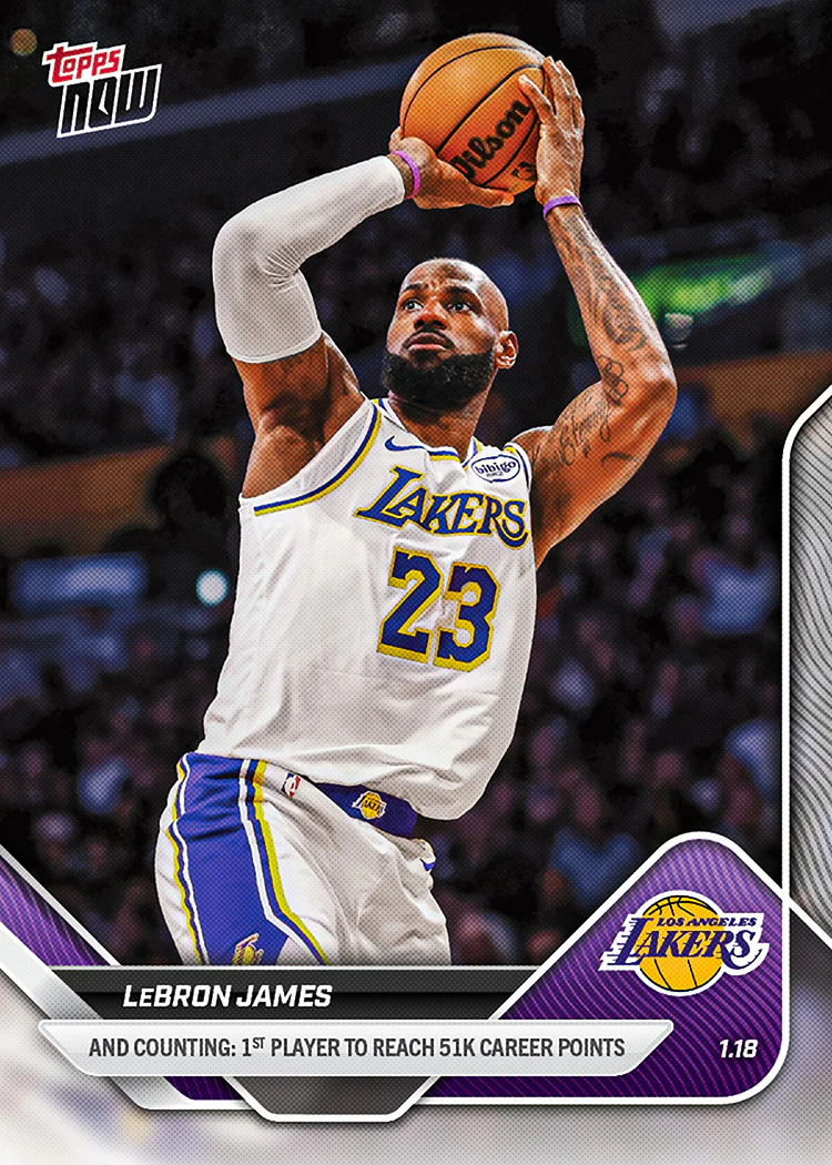 2025-26 NBA Topps NOW #134 LeBron James