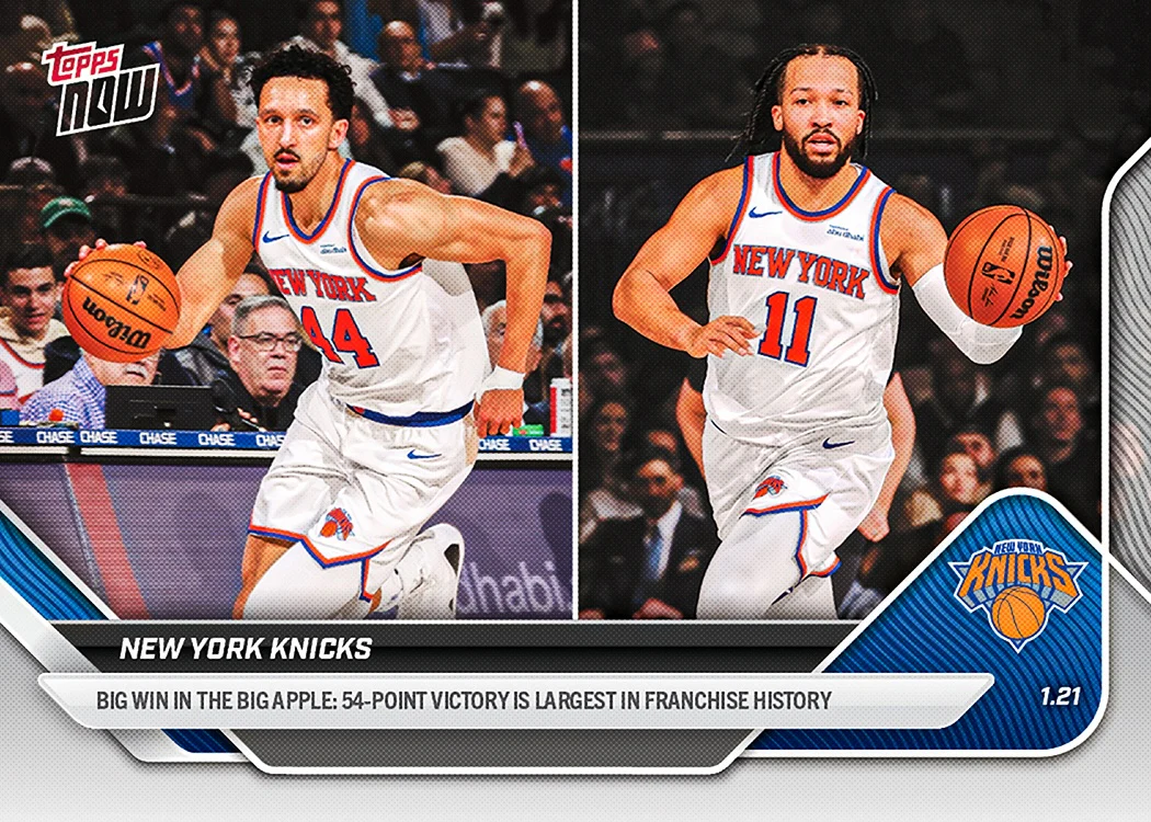 2025-26 NBA Topps NOW #137 New York Knicks