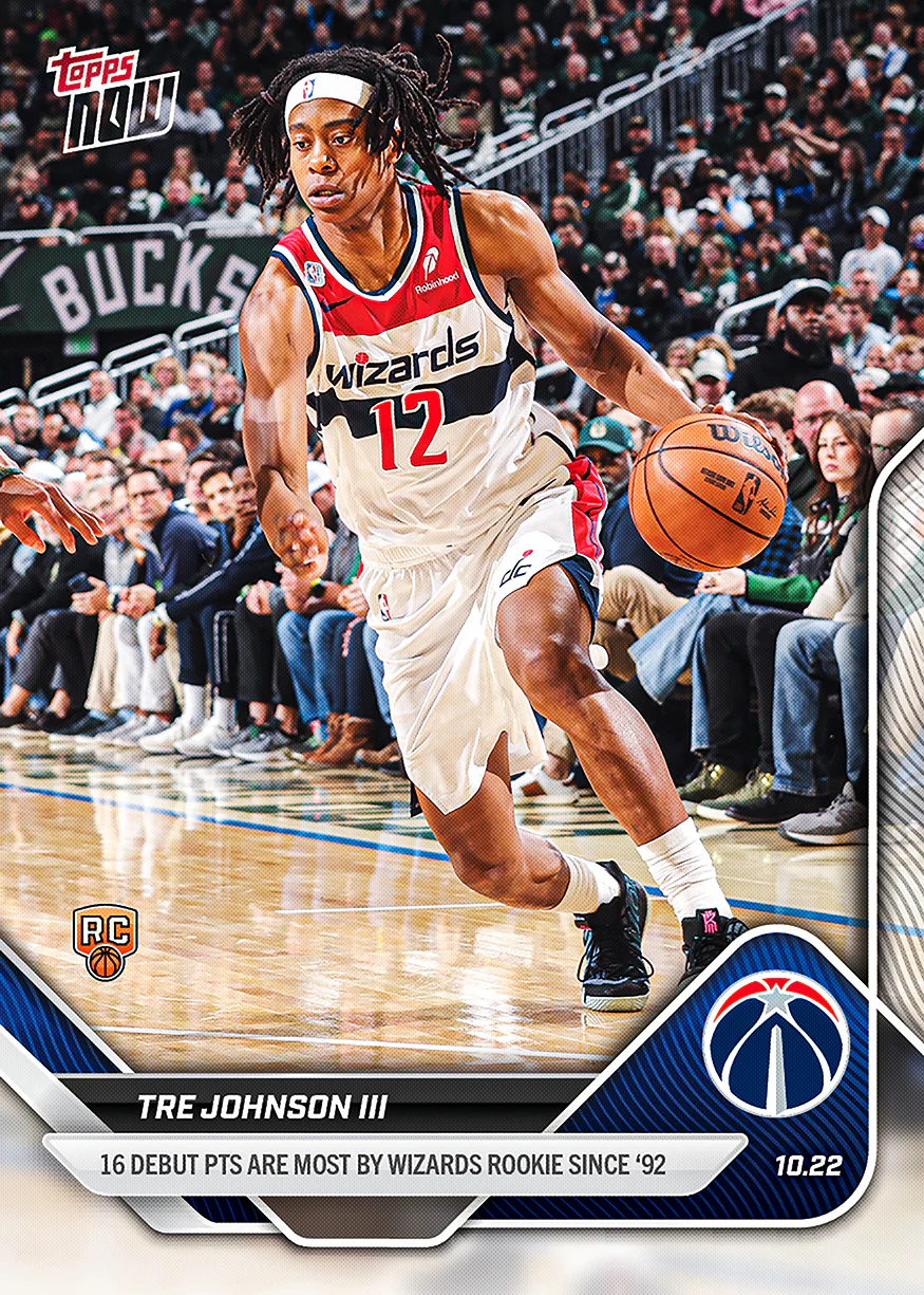 2025-26 NBA Topps NOW #14 Tre Johnson III