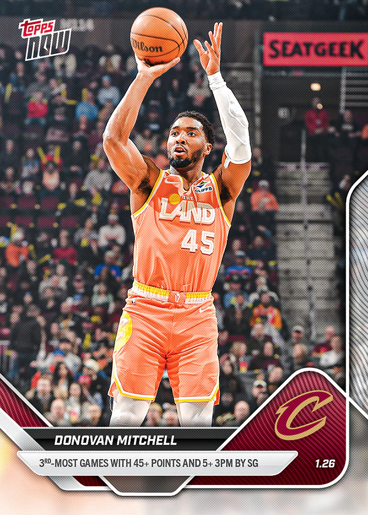 2025-26 NBA Topps NOW #144 Donovan Mitchell