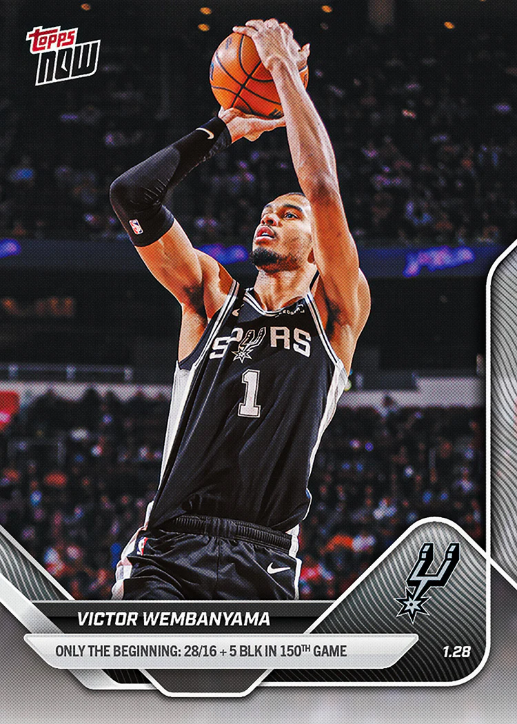 2025-26 NBA Topps NOW #148 Victor Wembanyama